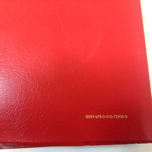 NIV Gift and Award Bible Leather Look Red Gold Letters 2011 - Picture 3 of 7